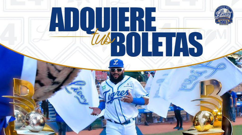 Tigres del Licey anuncian venta de boletas por Uepa Tickets